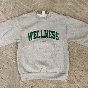 Sporty & Rich Wellness Ivy Crewneck Sweatshirt in Grey